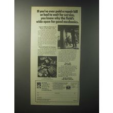 1979 NRI Schools Ad - Wide Open for Good Mechanics