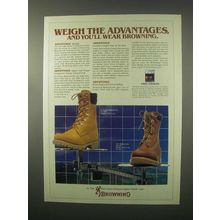 1981 Browning Waterproofs Boots Ad - Advantages