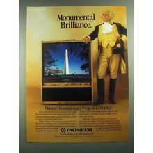 1988 Pioneer SD-P401 Projection Monitor Television Ad - Monumental