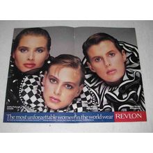 1989 Revlon Makeup Ad - The Most Unforgettable Women