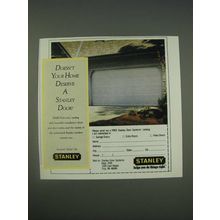 1989 Stanley Door Ad - Doesn't your home deserve a Stanley Door?