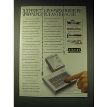 1989 Stanley Lightmaker Home control system Ad - The perfect give-away