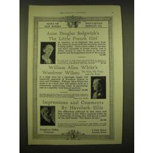 1924 Houghton Mifflin Company Ad - Anne Douglas Sedgwick The Little French Girl