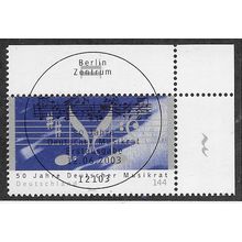 GER 2003 144c 'DEUTSCHER MUSIKRAT' (CORNER MARGIN) FINE USED (EBID53-966)
