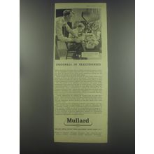 1954 Mullard Magnetrons Ad - Progress in Electronics