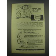 1952 Pequot Percale Sheets Ad - At pleasing brides no gift competes