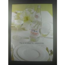 1998 Evian Spring Water Ad - This is no place for compromise
