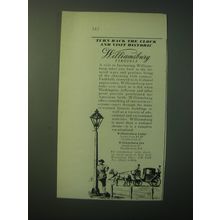 1948 Williamsburg Virginia Ad - Turn back the clock and visit historic