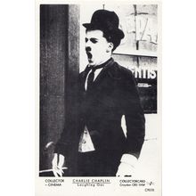 Charlie Chaplin in Laughing Gas Film Postcard