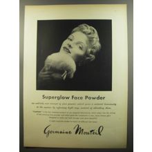 1953 Germaine Monteil Superglow Face Powder Advertisement