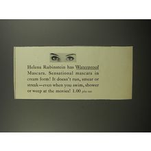 1953 Helena Rubinstein Waterproof Mascara Ad