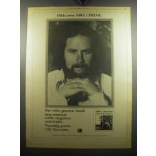 1975 Mike Greene Pale, Pale Moon Album Ad - Welcome. Mike Greene