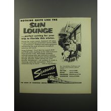 1955 Seaboard Railroad Ad - Nothing quite like the Sun Lounge