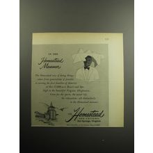 1957 The Homestead Resort Advertisement - In the Homestead Manor