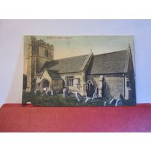GREAT CHEVERELL CHURCH, nr. DEVIZES unused antique postcard by R. Wilkinson =