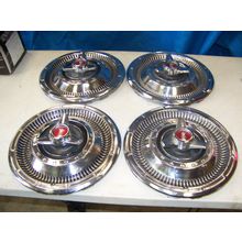 1966 PLYMOUTH SATELLITE 14" SPINNER HUBCAPS OEM SET OF 4