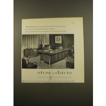 1961 Stow & Davis Furniture Advertisement