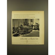1961 Stow & Davis Furniture Advertisement - Most Effective Hours