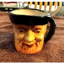 Miniture Old Man Mug 2 5/8" Tall By 3" Wide Made In Occupied Japan