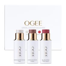 Ogee Face Stick Crystal Collection Trio - Contour Stick Makeup Collection - Cert