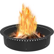 Koutemie Outdoor Smokeless Fire Pit Ring Liner 40-Inch Outer/36-Inch Inner Diame