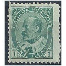 Canada 1903 SG175 1c Green Mounted Mint