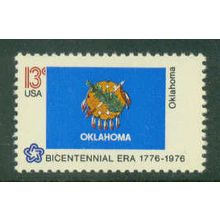 1678 13c Flag of Oklahoma Fine MNH MA1023 (2)