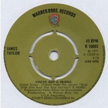 James Taylor - You've got a friend 1971 7" single vinyl record K16085