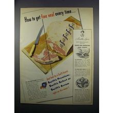 1949 Swift's Veal Ad - Get Fine Veal Every Time