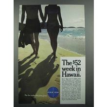 1967 Pan Am Airways Ad - $52 Week in Hawaii