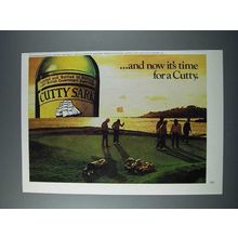1976 Cutty Sark Scotch Ad - And Now it's Time for a Cutty
