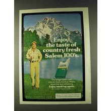 1979 Salem 100's Cigarettes Ad - Country Fresh