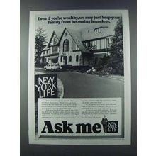 1981 New York Life Ad - Keep Family From Homeless