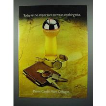 1981 Pierre Cardin Man's Cologne Ad - Important