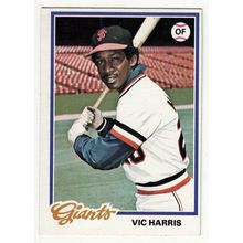 1978 Topps baseball card 436 Vic Harris - Giants