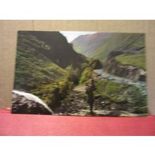 THE WATERFALL, GLEN COE, SCOTLAND unused postcard Colourmaster =