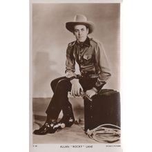 Allan Rocky Lane Cowboy Film Movie Picturegoer Rare Postcard