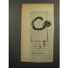 1953 Lord & Taylor Bergere Jewelry Ad - The Borgia Bracelet