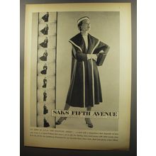 1953 Saks Fifth Avenue Coat by Goldberg Weissman Ad - As seen at S.F.A