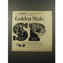 1954 Southern Pacific Railroad Ad - Go to California smooth, low-altitude way
