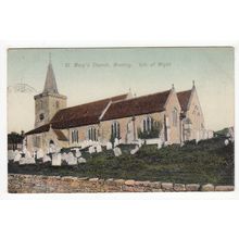 St Mary's Church Brading Isle of Wight 1908 Postcard