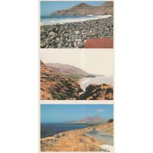 Ilha De Santiago Cape Verde Africa Rocks 3x Water Views Postcard s