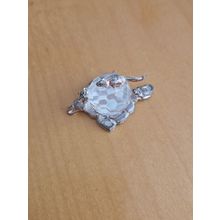 VINTAGE PEWTER????? MICE ON CRYSTAL BALL