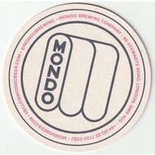 BEER MAT - MONDO BREWING COMPANY (LONDON) - (Cat No 007) - (2019)