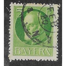 GER (BAVARIA) 1914 5pf KING LUDWIG III' FINE USED (EBID64-714)
