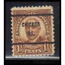 Used 684 1 1/2c Warren Harding Barely Clears PreCnx KA7055