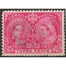 Canada 1897 SG126 3c Carmine Fine Used .