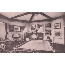 Billiard Room at Thornbury Castle Gloucester Rare Old Postcard