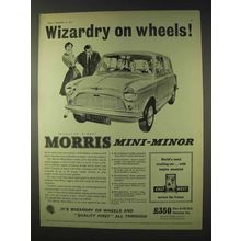 1959 Morris Mini-Minor Car Ad - Wizardry on Wheels