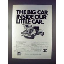 1972 Chevrolet Vega Car Ad - Big Car Inside Little Car